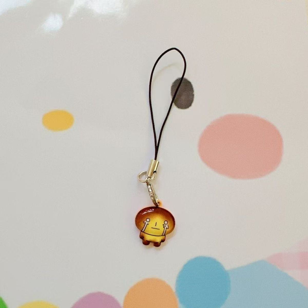 Cute Mini Toasted Bread Alloy Pendant Keychain Mobile Phone Pendant