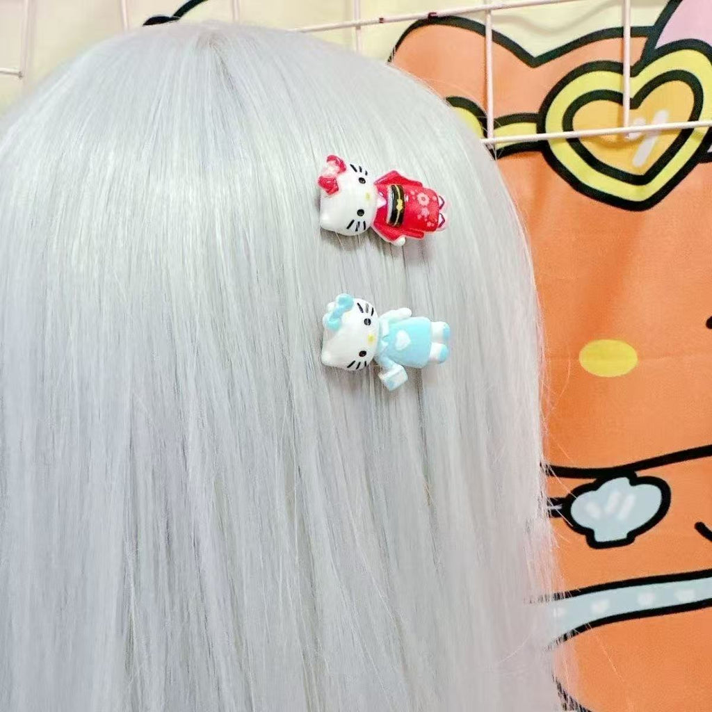 Cute Showa-era Hello Kitty Hair Clip, Bangs Clip, Fun And Sweet Cartoon Hair Accessory