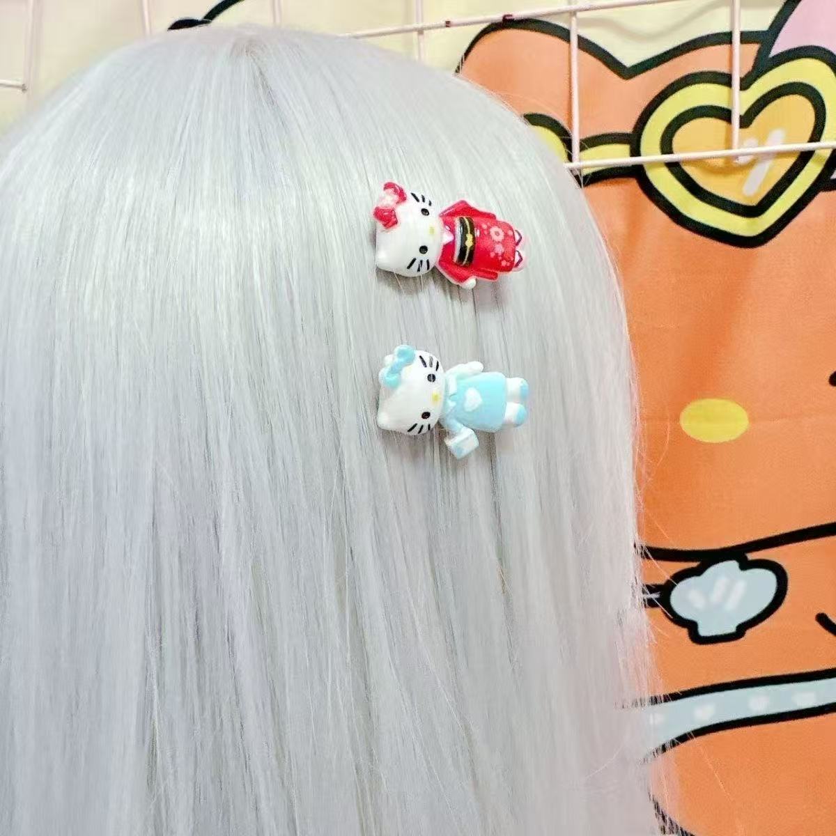 Cute Showa-era Hello Kitty Hair Clip, Bangs Clip, Fun And Sweet Cartoon Hair Accessory