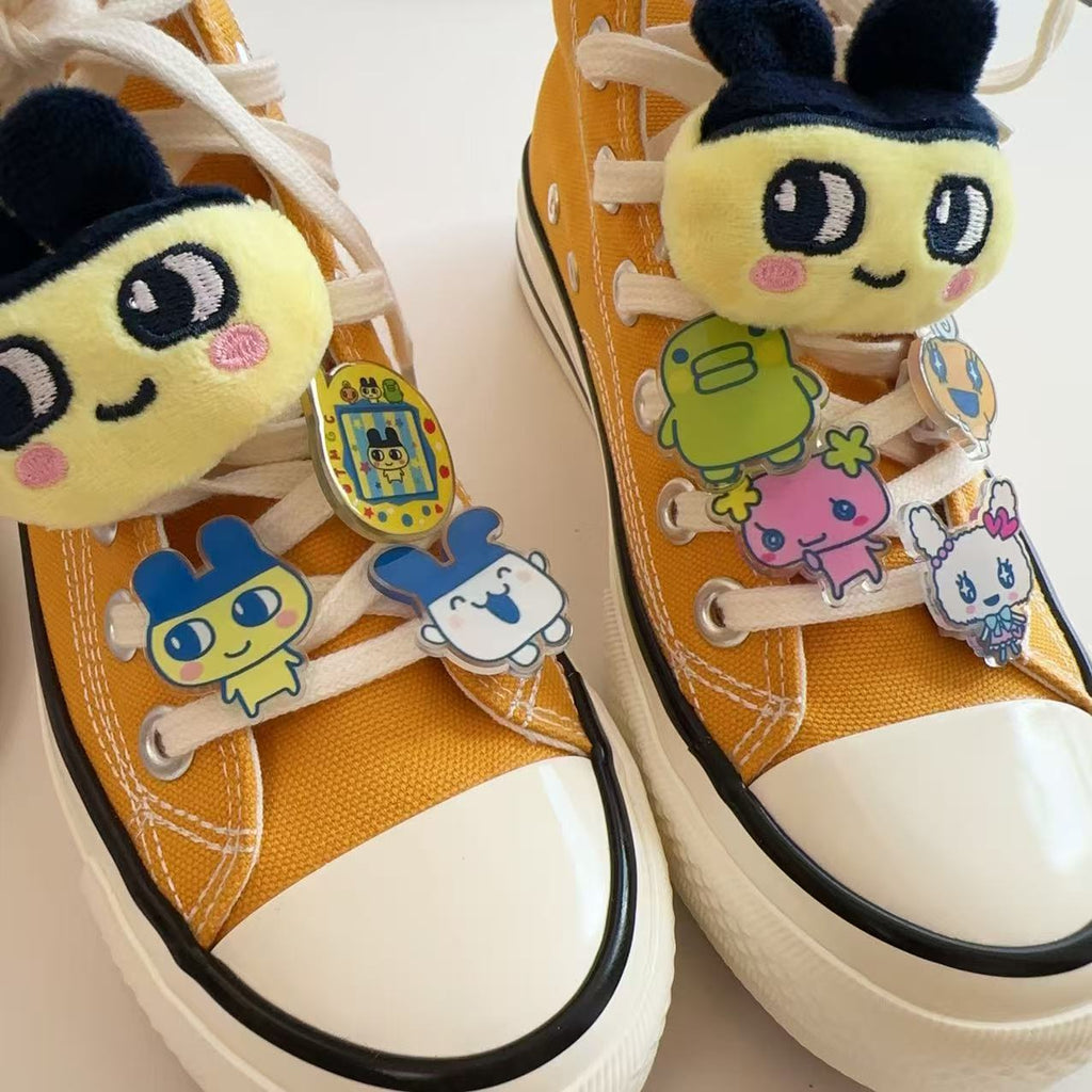 New Tamagotchi Canvas Shoes Accessories Shoelace Buckle