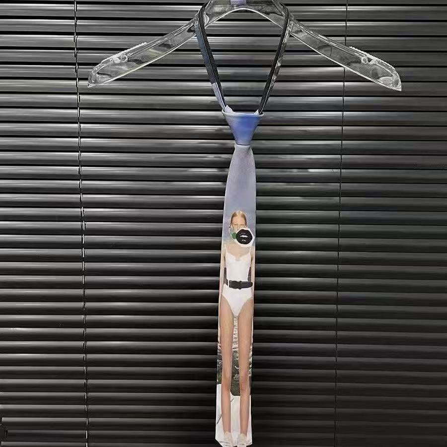 Retro Hot Girl Style Niche High-End Model Tie Versatile Casual Personality Decoration