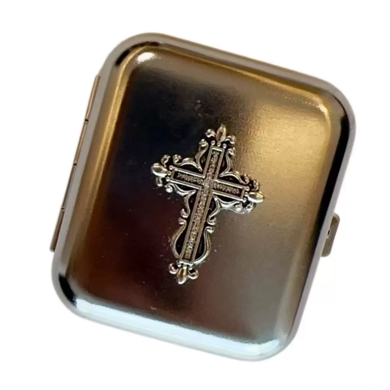 Millennial style y2k cross handmade ashtray storage box