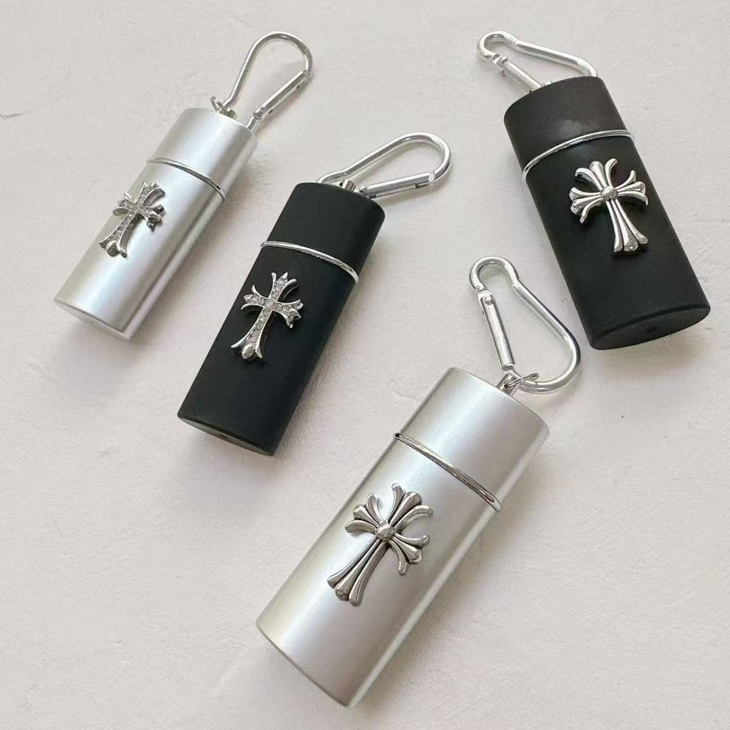 Original Homemade Metal Creative Cross Portable Ashtray