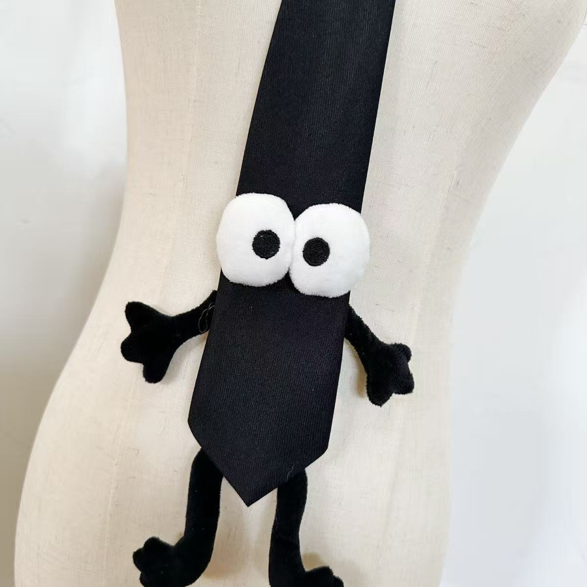 Black Tie Parent-Child Style Trendy Knot-free Accessories Personality Fashion All-match