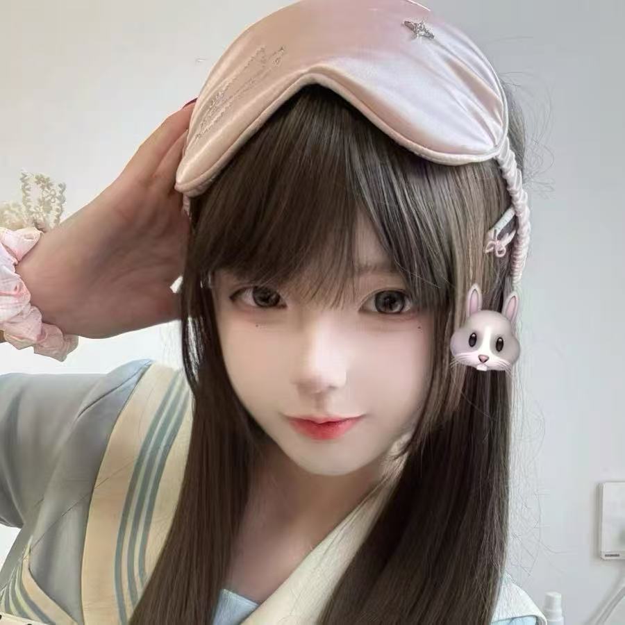 Ins Small Fresh Y2k Diy Soft Star Hot Diamond Imitation Silk Cute Kitty Sleeping Eye Mask