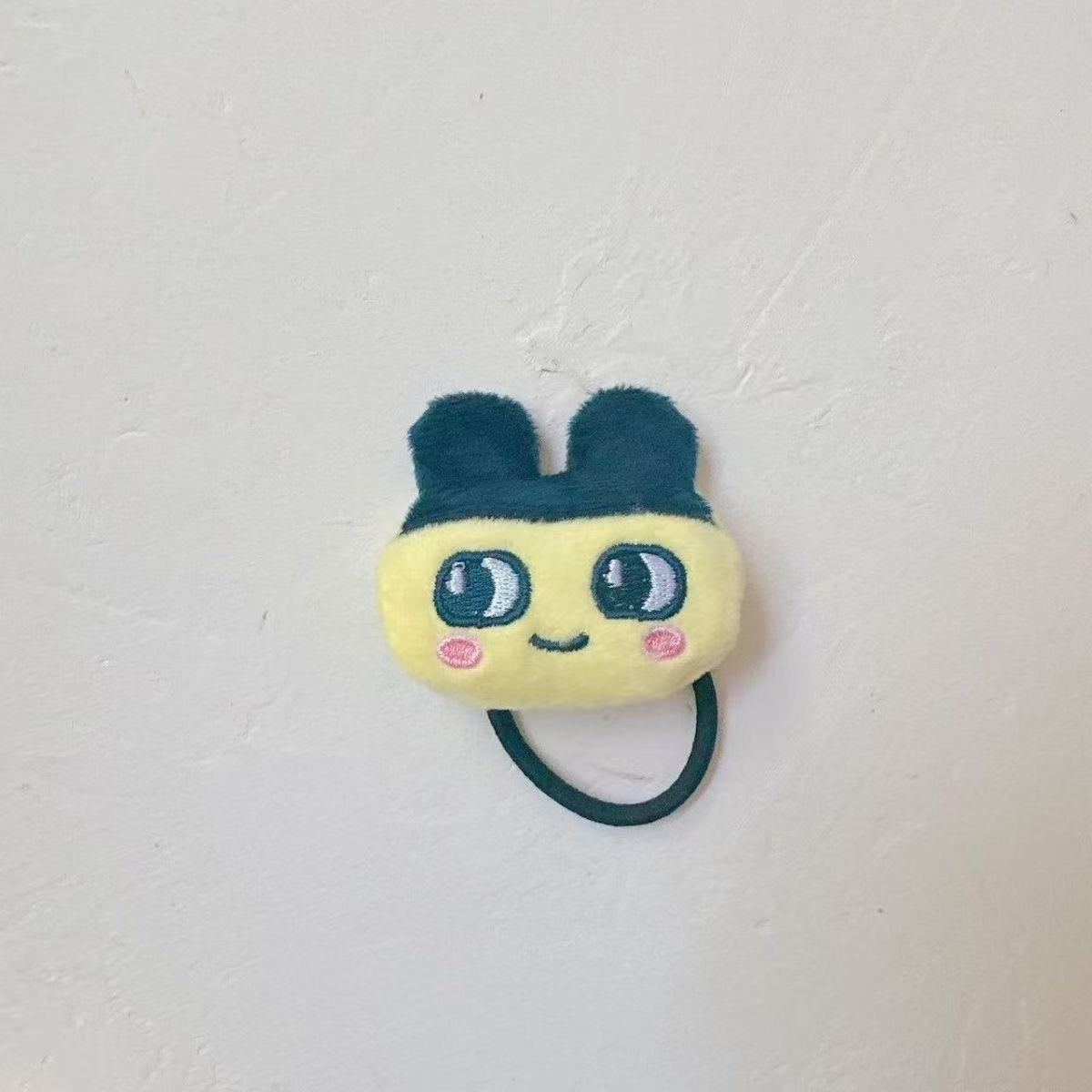 Original Tamagotchi Mamaki Plush Hair Rope, Hairband, and Hair Clip Three-Piece Set