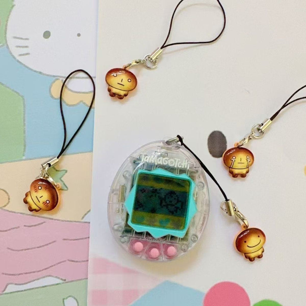 Cute Mini Toasted Bread Alloy Pendant Keychain Mobile Phone Pendant