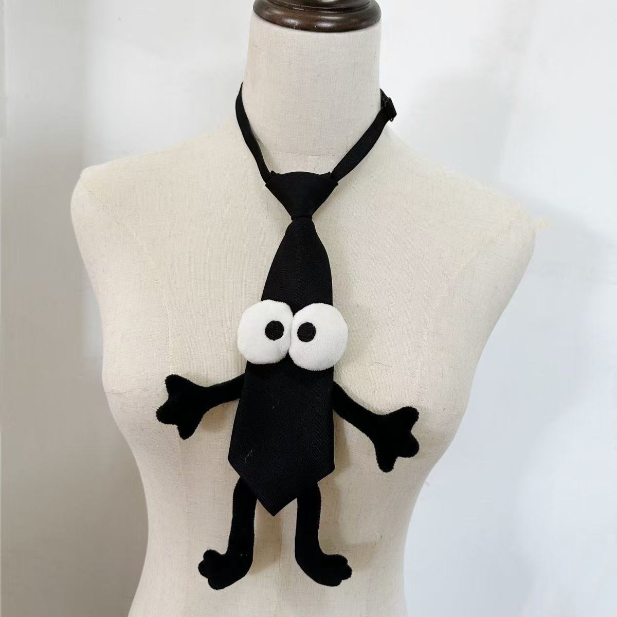 Black Tie Parent-Child Style Trendy Knot-free Accessories Personality Fashion All-match