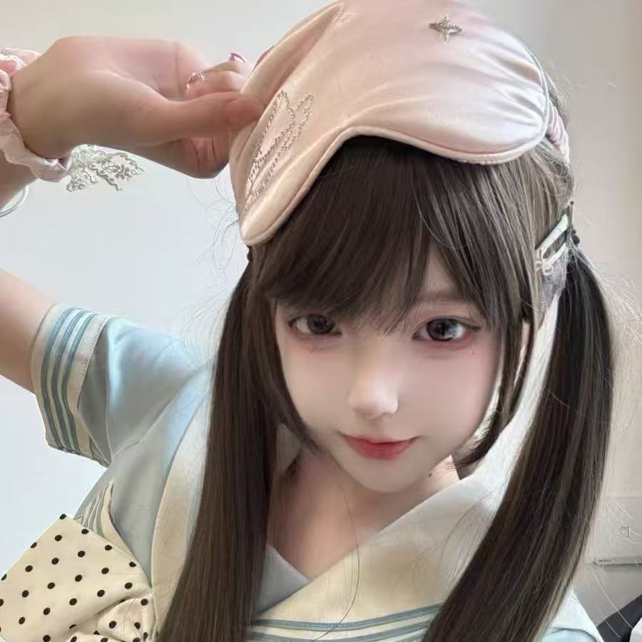 Ins Small Fresh Y2k Diy Soft Star Hot Diamond Imitation Silk Cute Kitty Sleeping Eye Mask