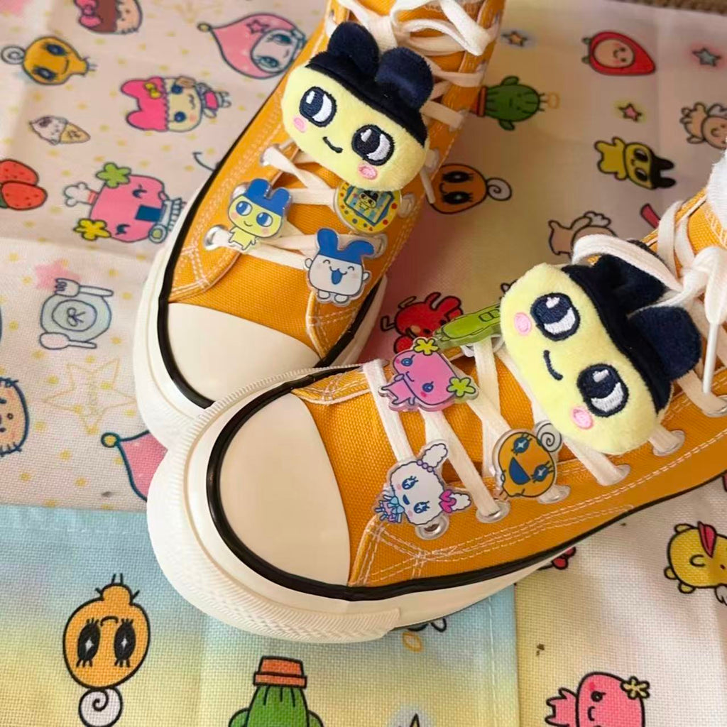 New Tamagotchi Canvas Shoes Accessories Shoelace Buckle