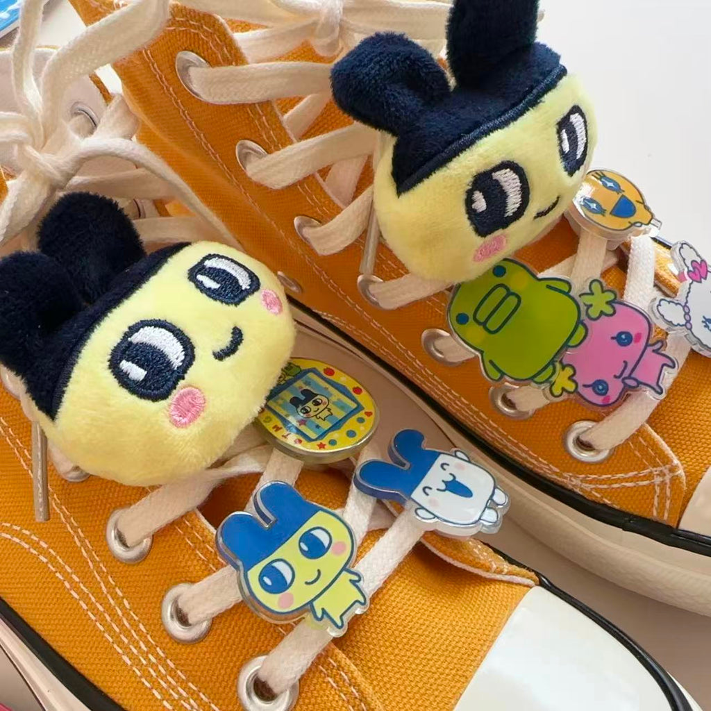 New Tamagotchi Canvas Shoes Accessories Shoelace Buckle