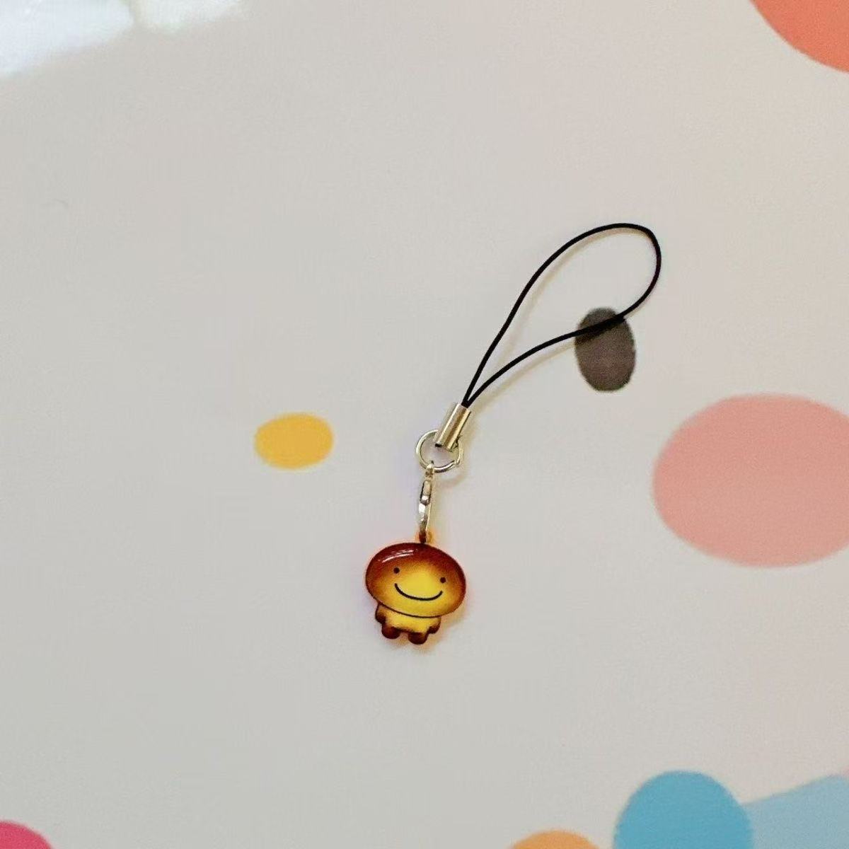 Cute Mini Toasted Bread Alloy Pendant Keychain Mobile Phone Pendant