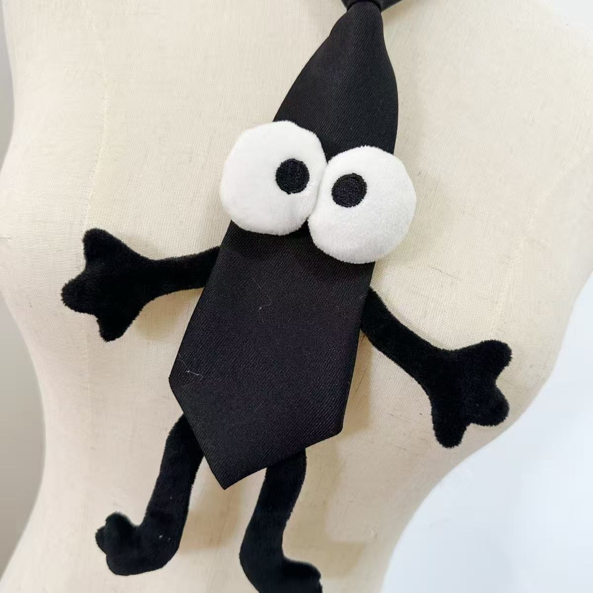 Black Tie Parent-Child Style Trendy Knot-free Accessories Personality Fashion All-match