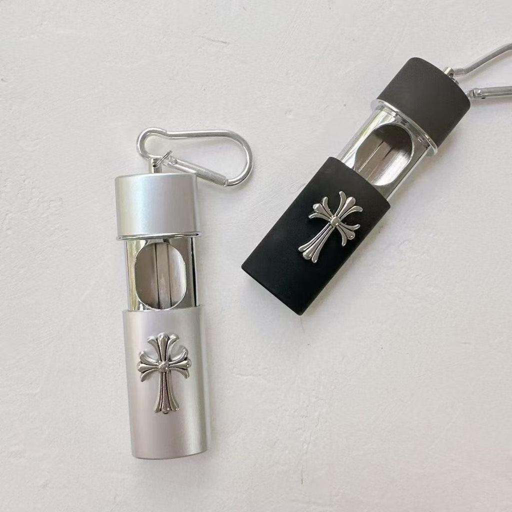 Original Homemade Metal Creative Cross Portable Ashtray