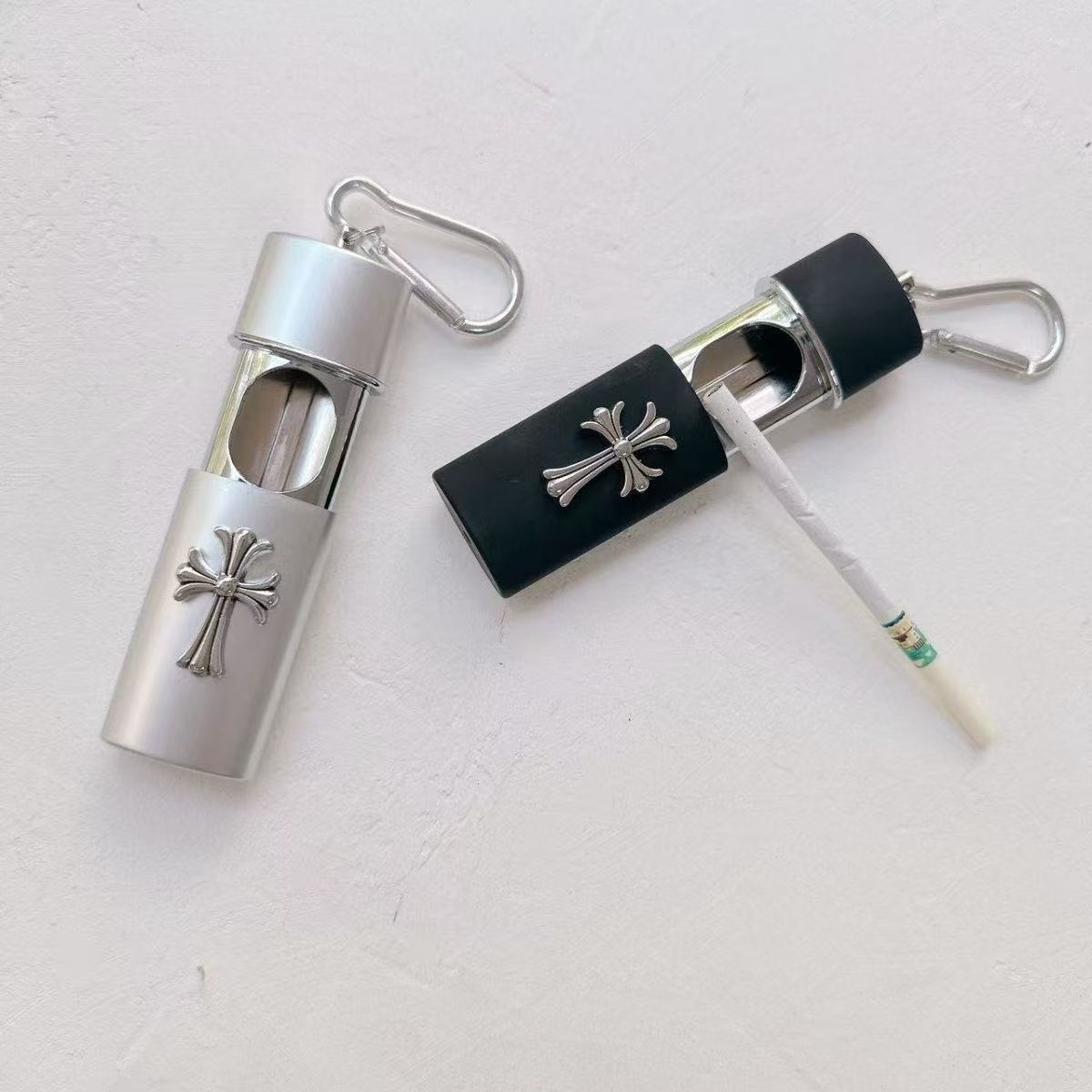 Original Homemade Metal Creative Cross Portable Ashtray