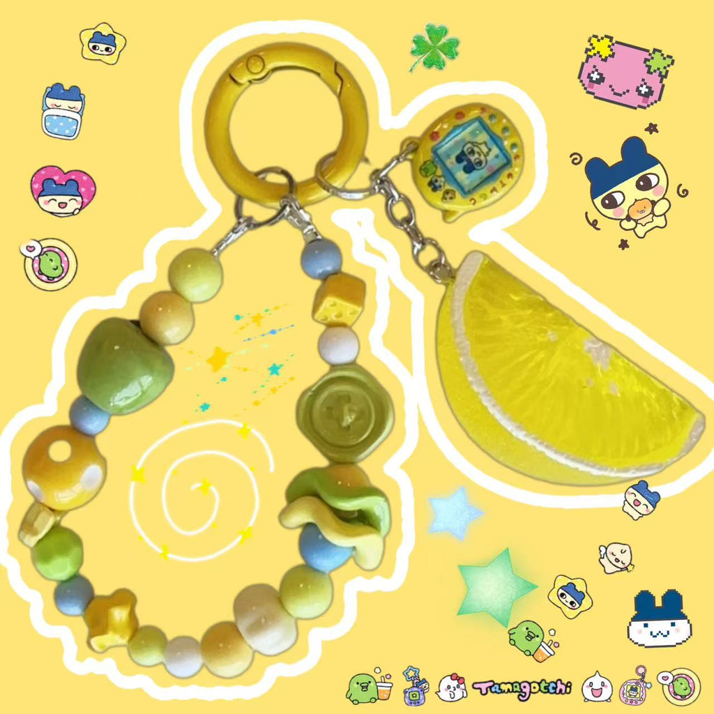 Japanese Tamagotchi Beaded Mobile Phone Chain