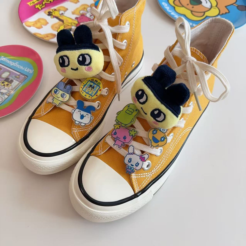 New Tamagotchi Canvas Shoes Accessories Shoelace Buckle