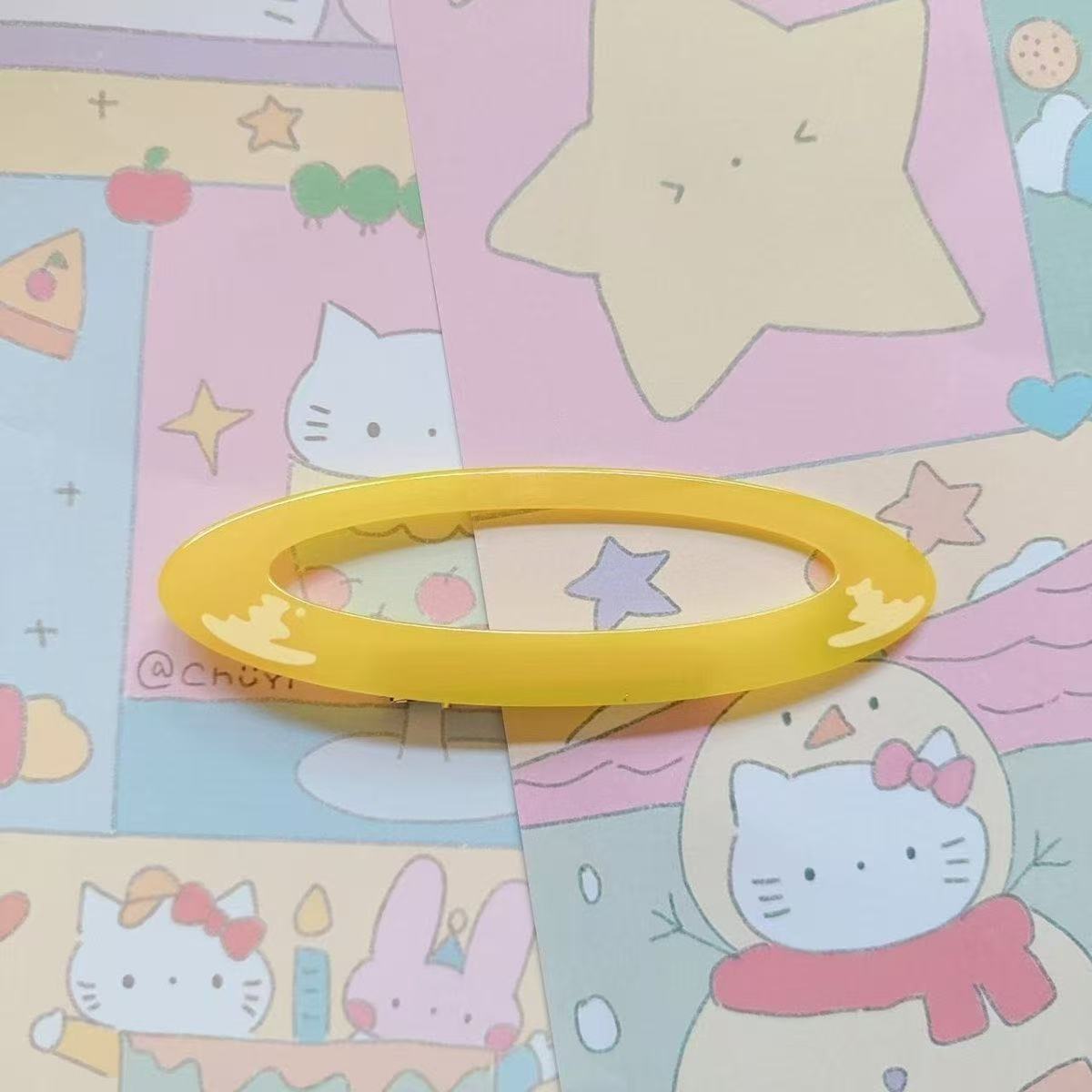 Original handmade angel series aperture hairpin luminous hair accessories props cosplay accessories