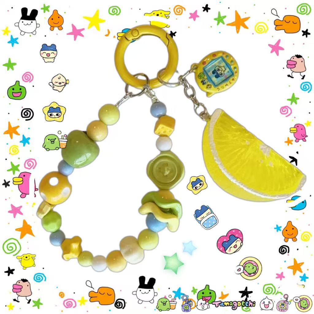 Japanese Tamagotchi Beaded Mobile Phone Chain