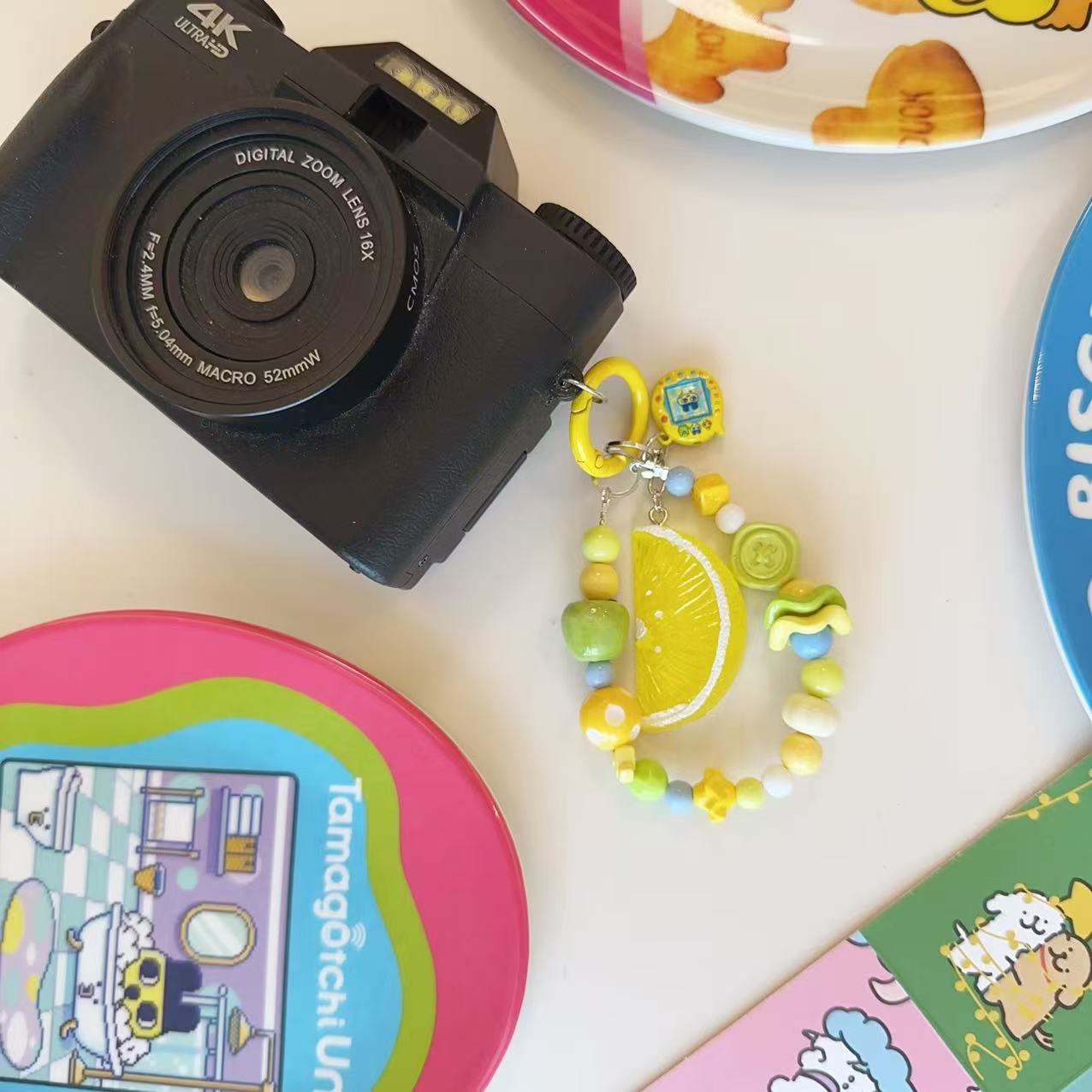 Japanese Tamagotchi Beaded Mobile Phone Chain