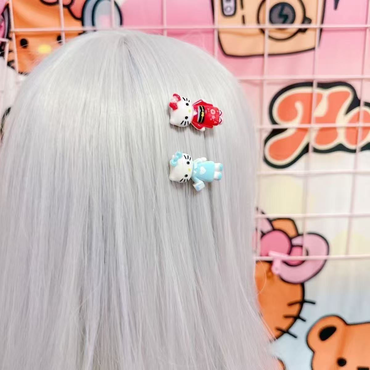 Cute Showa-era Hello Kitty Hair Clip, Bangs Clip, Fun And Sweet Cartoon Hair Accessory