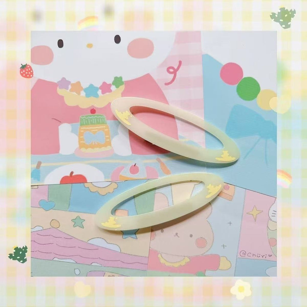 Original handmade angel series aperture hairpin luminous hair accessories props cosplay accessories