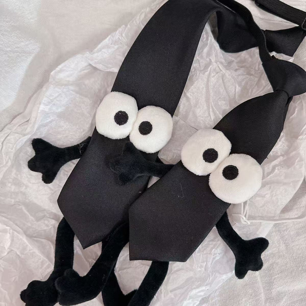 Black Tie Parent-Child Style Trendy Knot-free Accessories Personality Fashion All-match