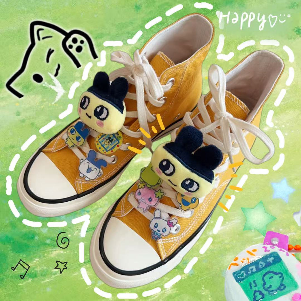 New Tamagotchi Canvas Shoes Accessories Shoelace Buckle