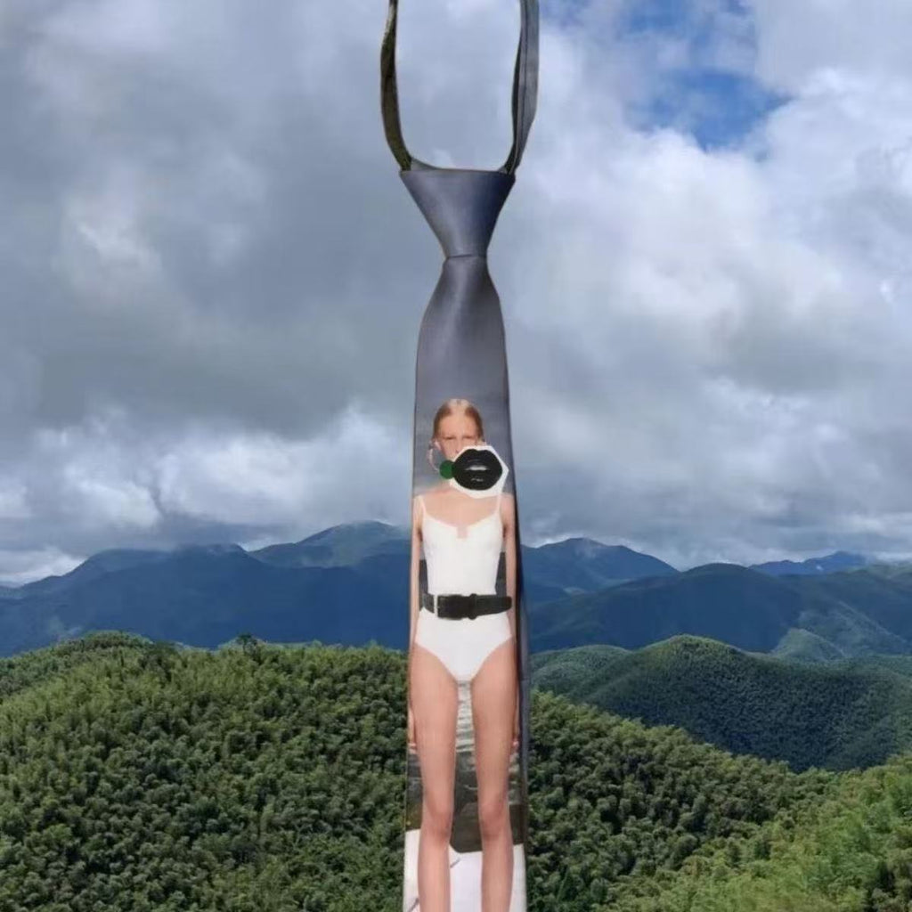 Retro Hot Girl Style Niche High-End Model Tie Versatile Casual Personality Decoration